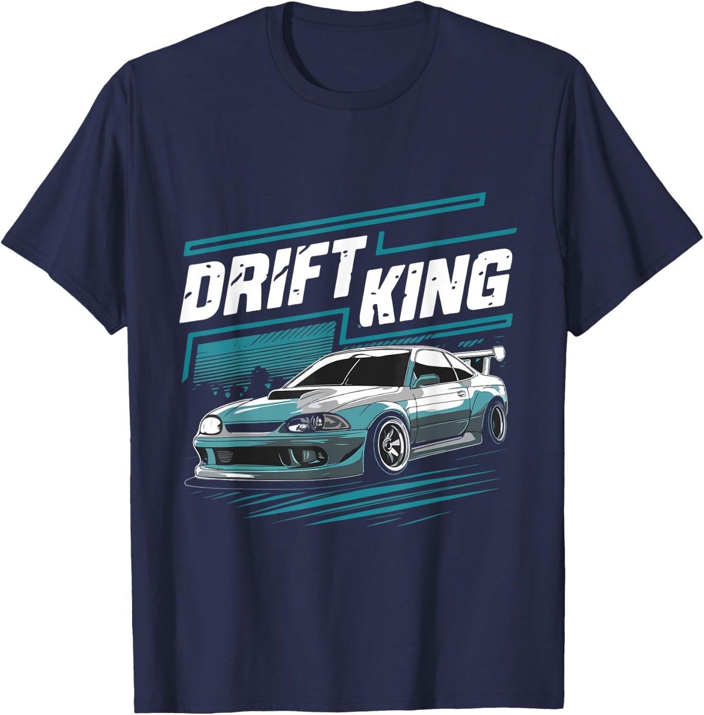 Drift King Funny Drifting Costume Drift Passion T-Shirt - T-Shirt | Navy