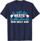with German Text "Bester Zwillingsbruder Zwillinen", black T-Shirt - T-Shirt | Navy