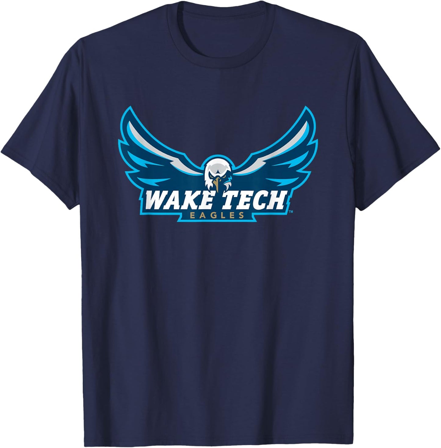 Wake Tech Eagles Wake Tech Community College Logo T-Shirt - T-Shirt | Navy