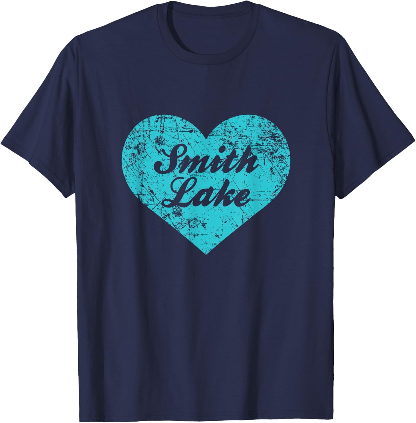 I Love Smith Lake Shirt, Alabama Camping Gift T-Shirt - T-Shirt | Navy