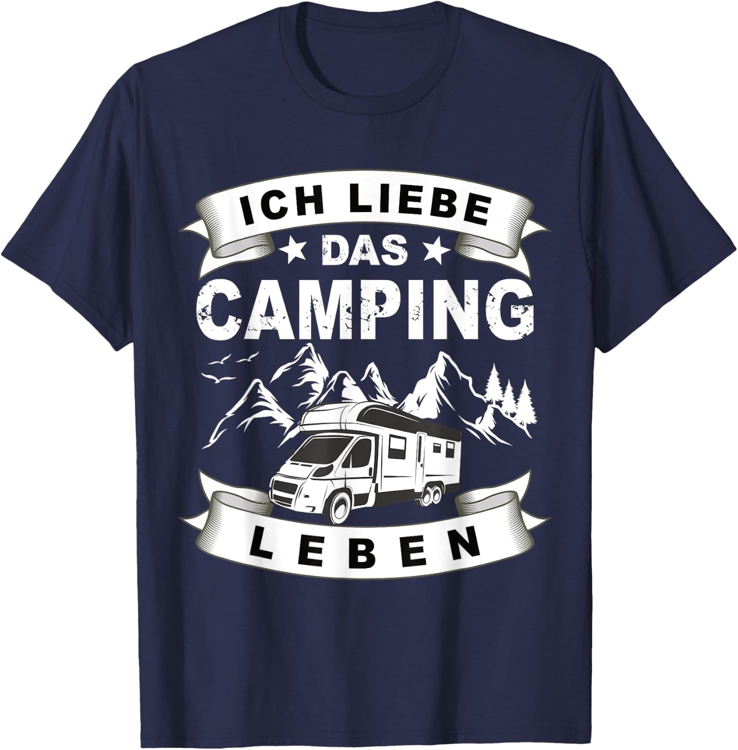 Coole Opas fahren Wohnmobil - Camping & Camper T-Shirt - T-Shirt | Navy