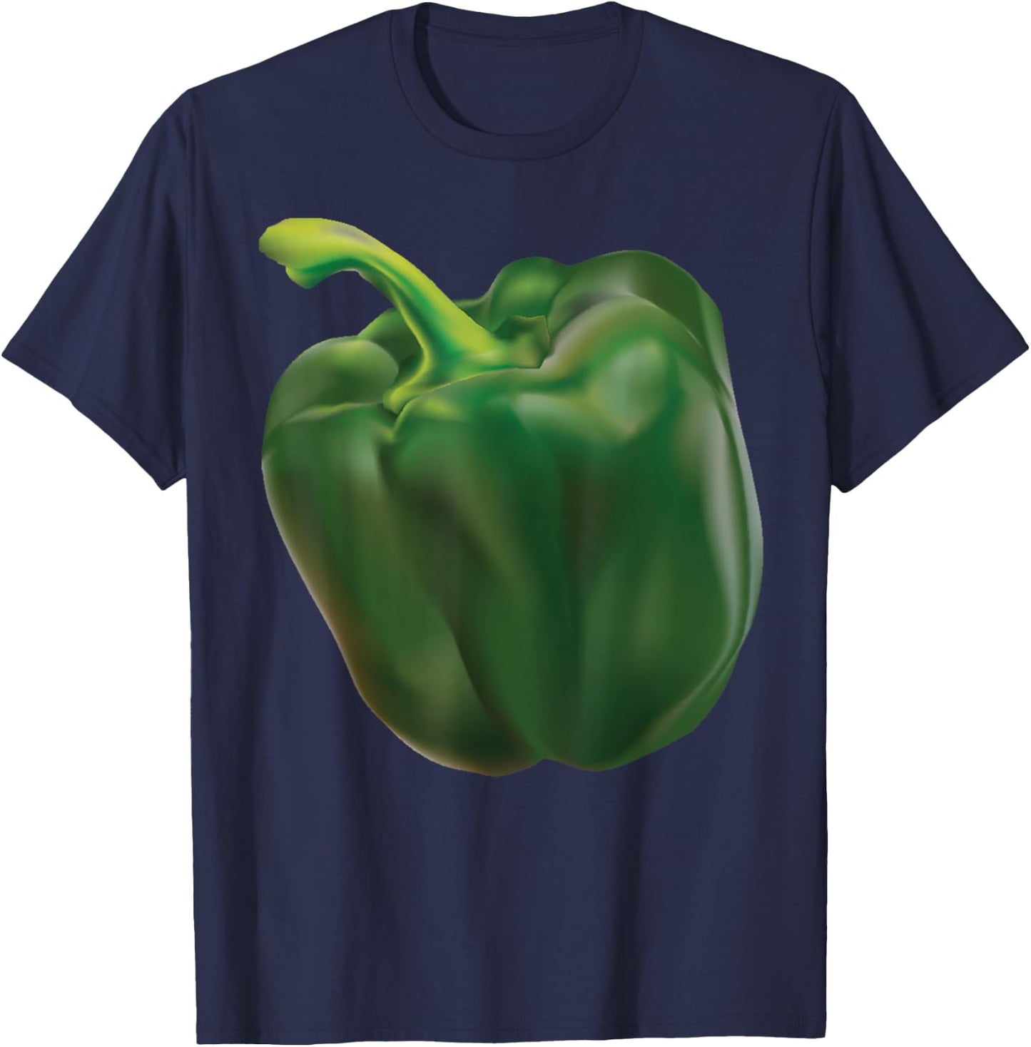 Green Bell Pepper Halloween Costume Veggie Salad T-Shirt - T-Shirt | Navy