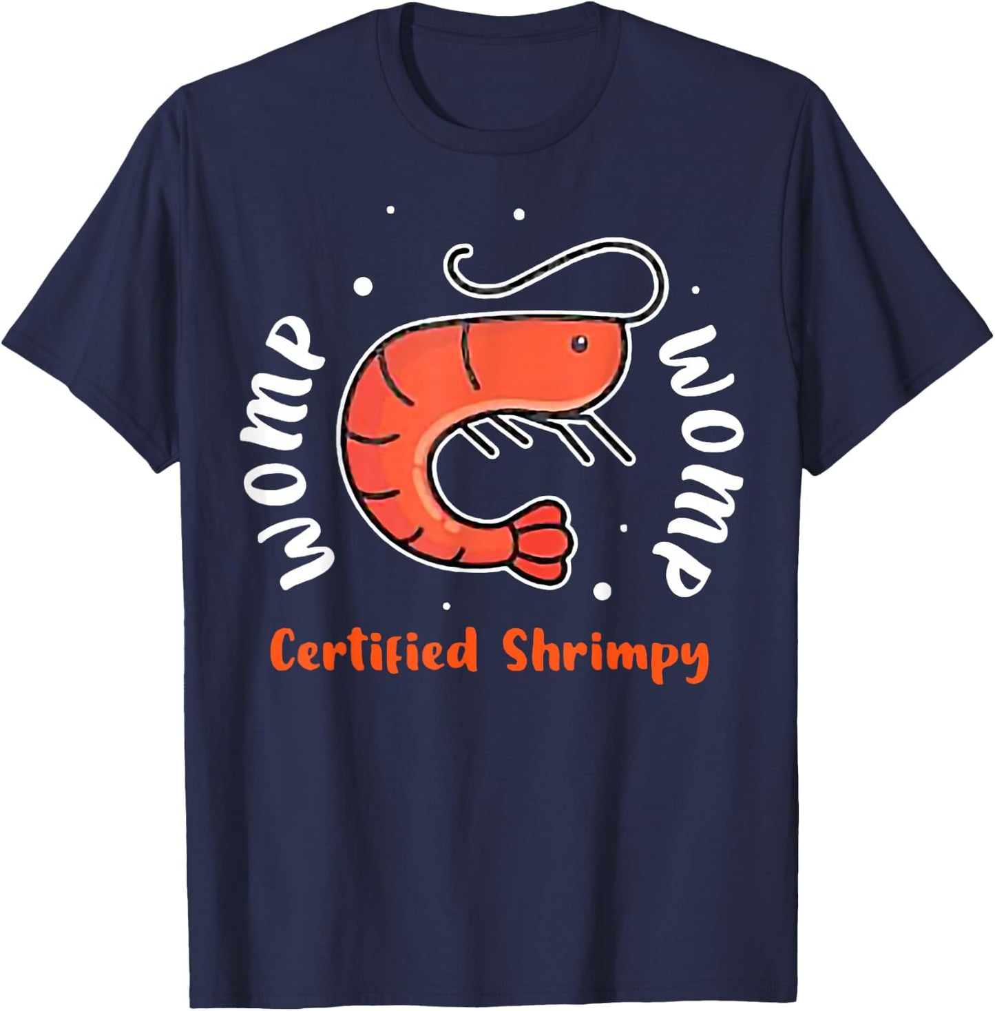 Shylily Shrimp Funny Women T-Shirt - T-Shirt | Navy