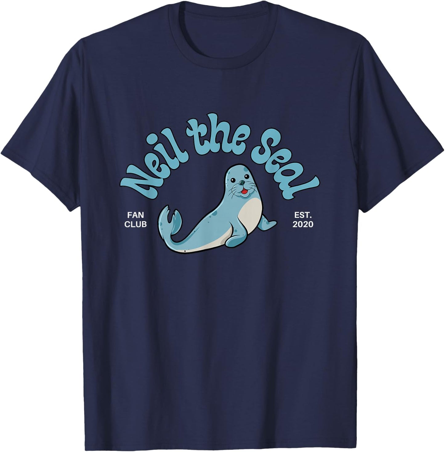 Neil the Seal T-Shirt - T-Shirt | Navy