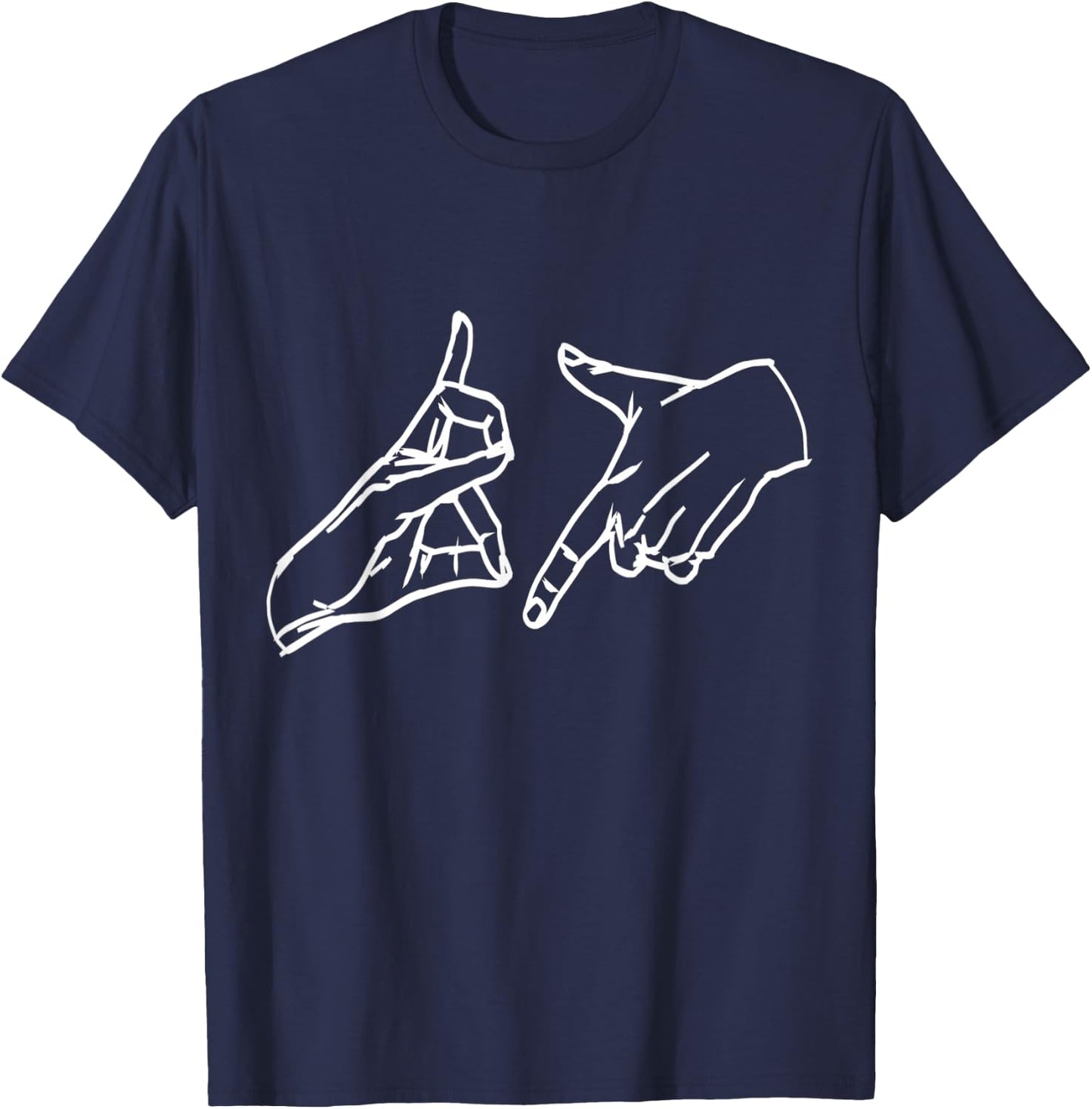 187 Hand Sign , black T-Shirt - T-Shirt | Navy