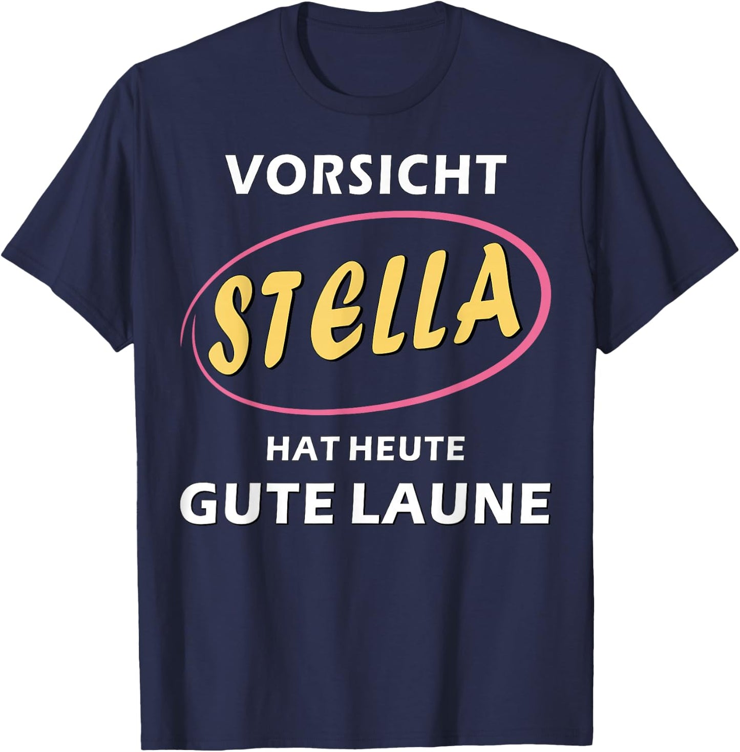 Stella First Name Girls Women Gift Ideas for Stella , black T-Shirt - T-Shirt | Navy
