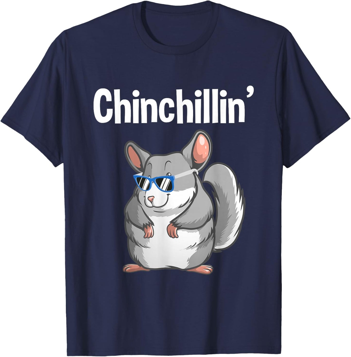 Funny Chinchilla Women Rat Squirrel Koala Zoo Animal T-Shirt - T-Shirt | Navy