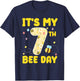 Kids It's My 7th Bee Day 7 Years Old Birthday Bee Party T-Shirt - T-Shirt | Navy