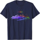 Turkish Souvenir Turkey with Istanbul Skyline T-Shirt - T-Shirt | Navy