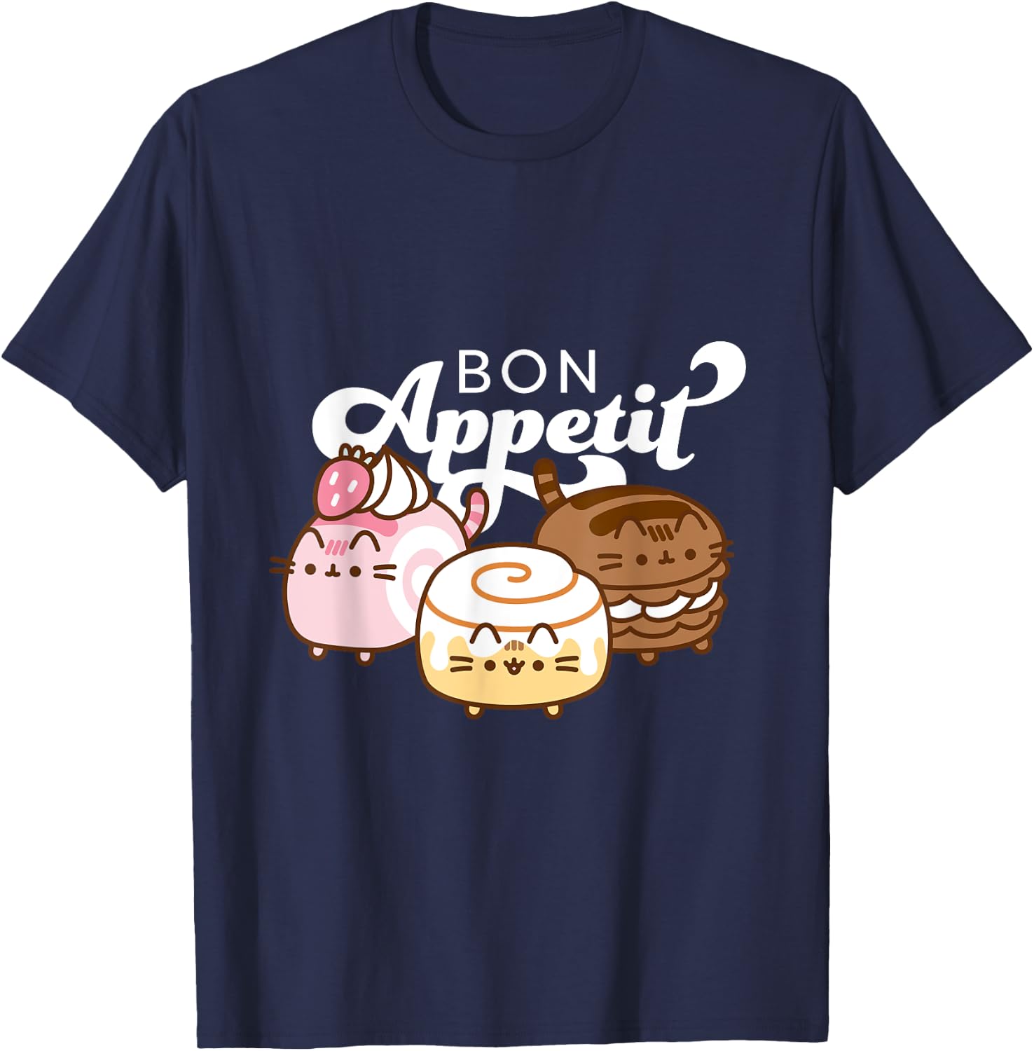 Pusheen Bon Appetit T-Shirt - T-Shirt | Navy