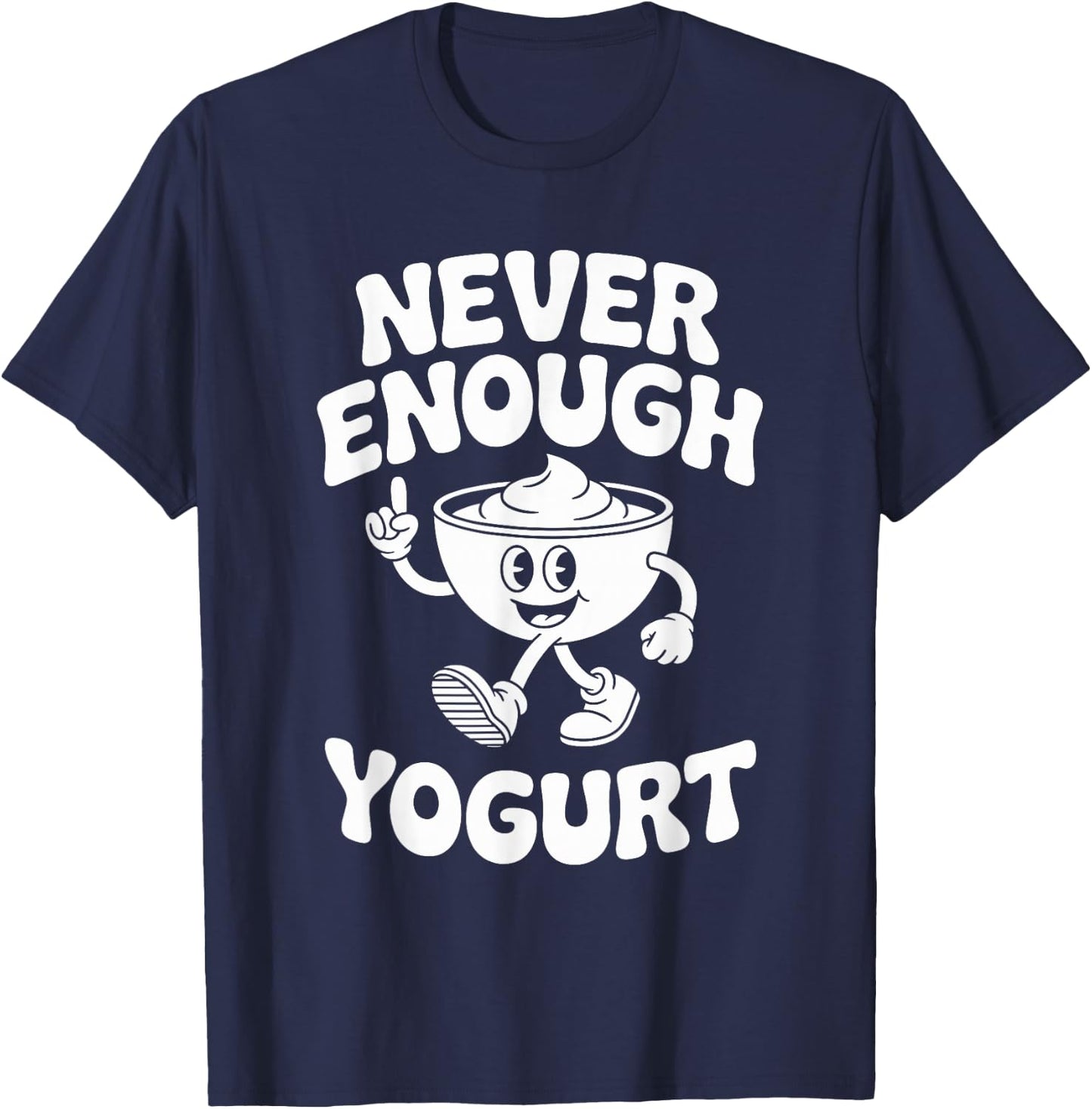 Funny Yogurt Retro T-Shirt - T-Shirt | Navy