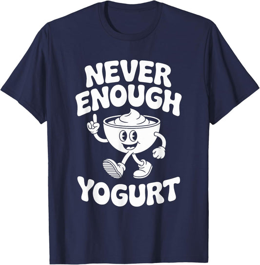 Funny Yogurt Retro T-Shirt - T-Shirt | Navy