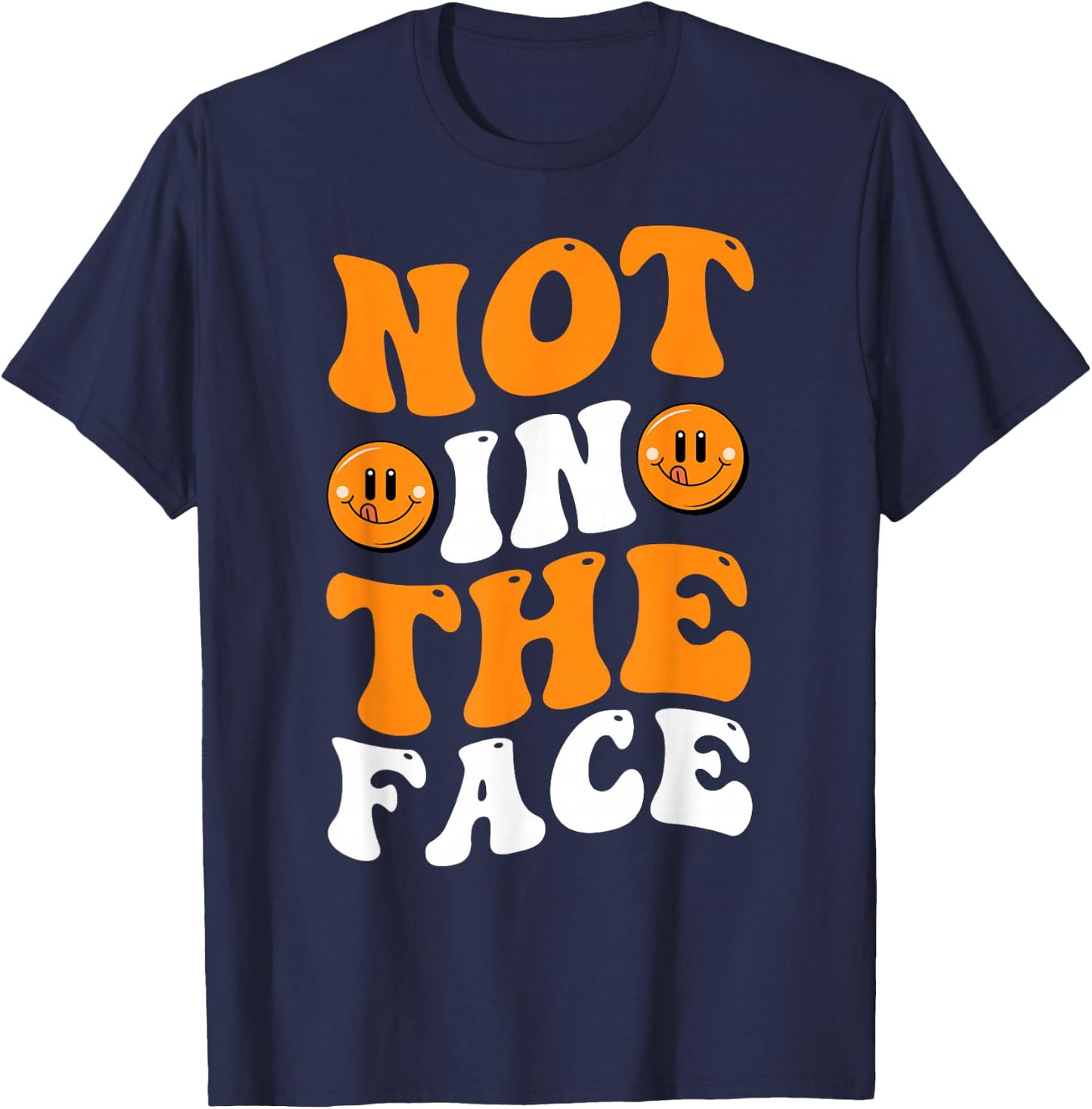 Not in the Face Dodgeball T-Shirt - T-Shirt | Navy