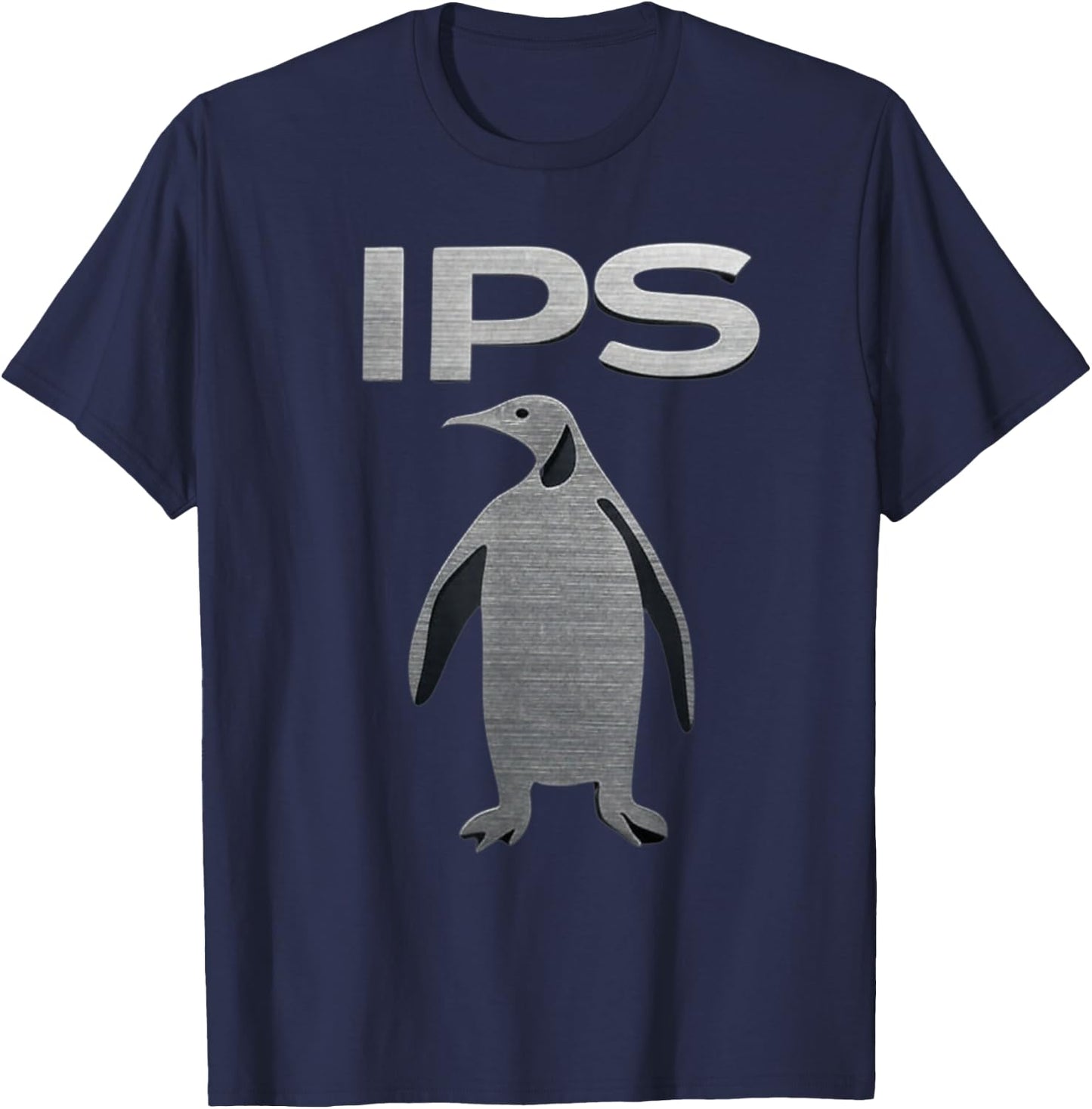 IPS Metal Cutout Design Penguins Infinite Plane Society T-Shirt - T-Shirt | Navy