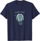 Floaty Potato Funny Kawaii Manatee Sea Animal Fish Cute Zip T-Shirt - T-Shirt | Navy