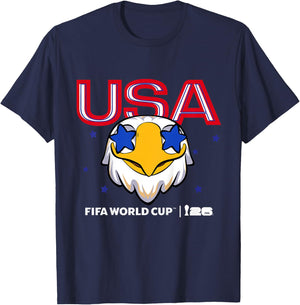 Enfant FIFA World CUP26 USA Mascotte Stars T-Shirt - T-Shirt | Navy