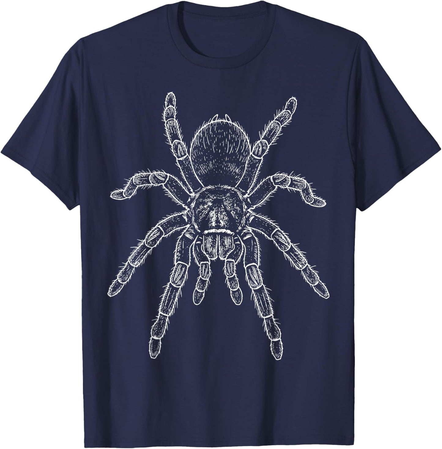 Tarantula Illustration Spider T-Shirt - T-Shirt | Navy