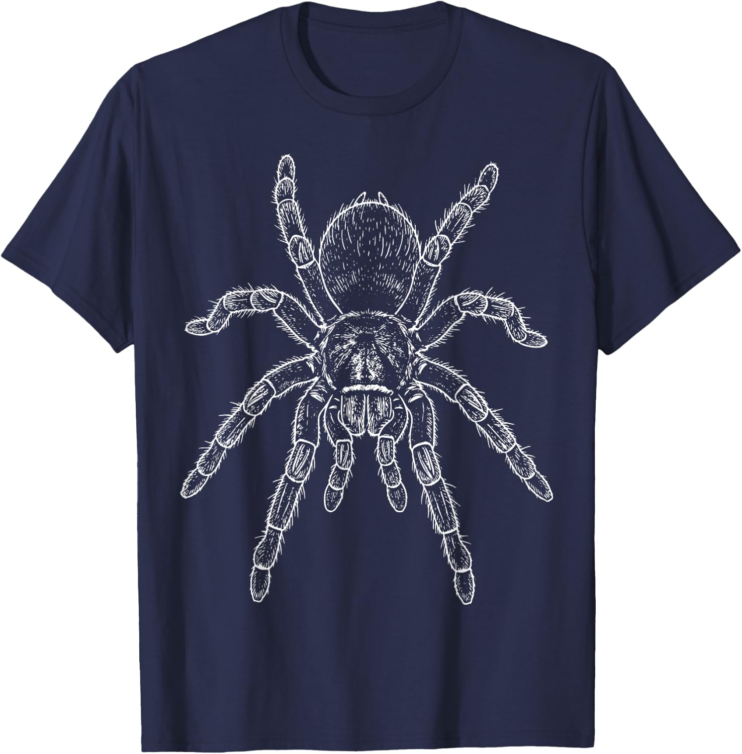 Tarantula Illustration Spider T-Shirt - T-Shirt | Navy