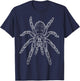 Tarantula Illustration Spider T-Shirt - T-Shirt | Navy