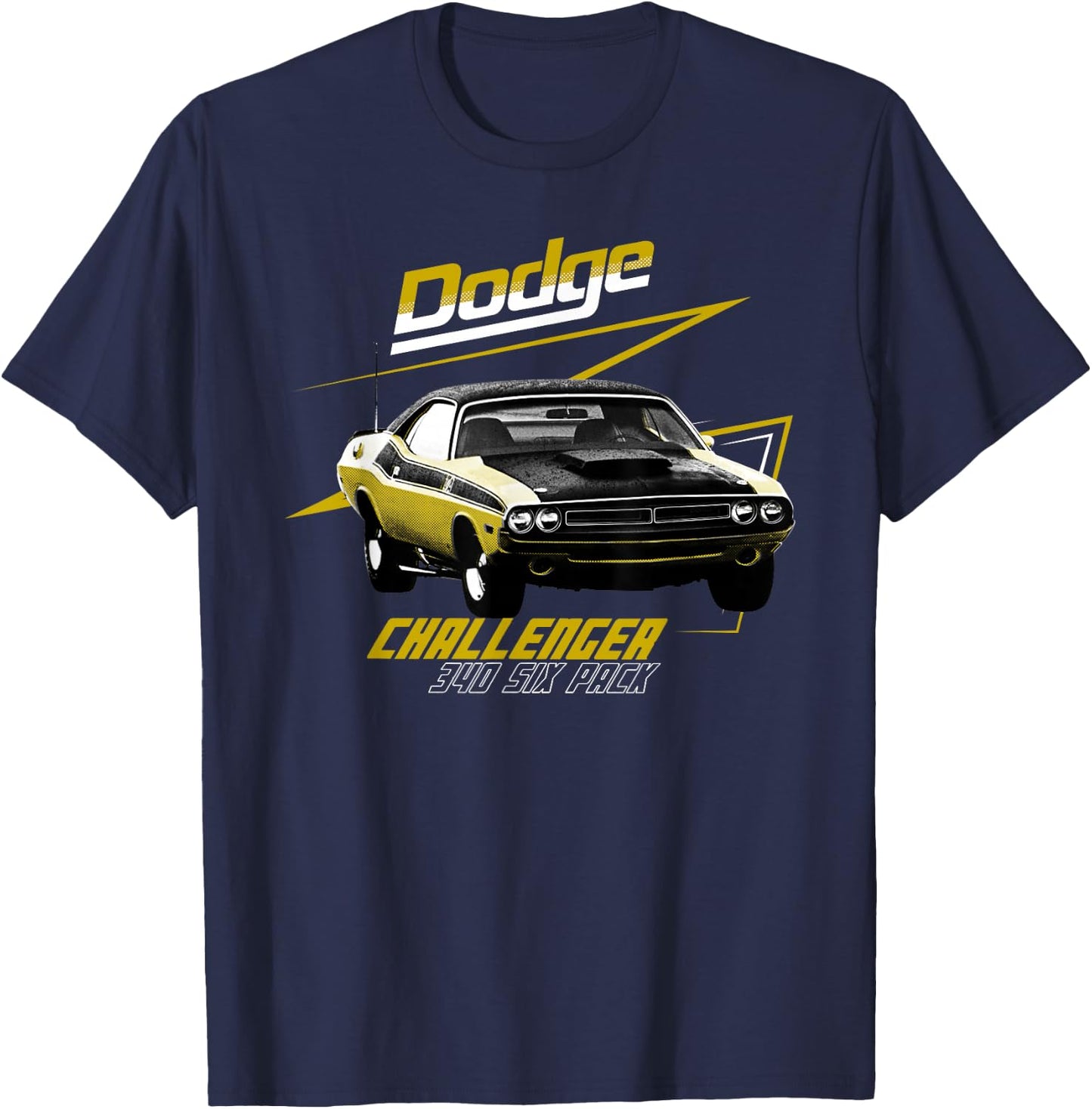 Dodge Challenger 340 Pack of 6, Black, S T-Shirt - T-Shirt | Navy