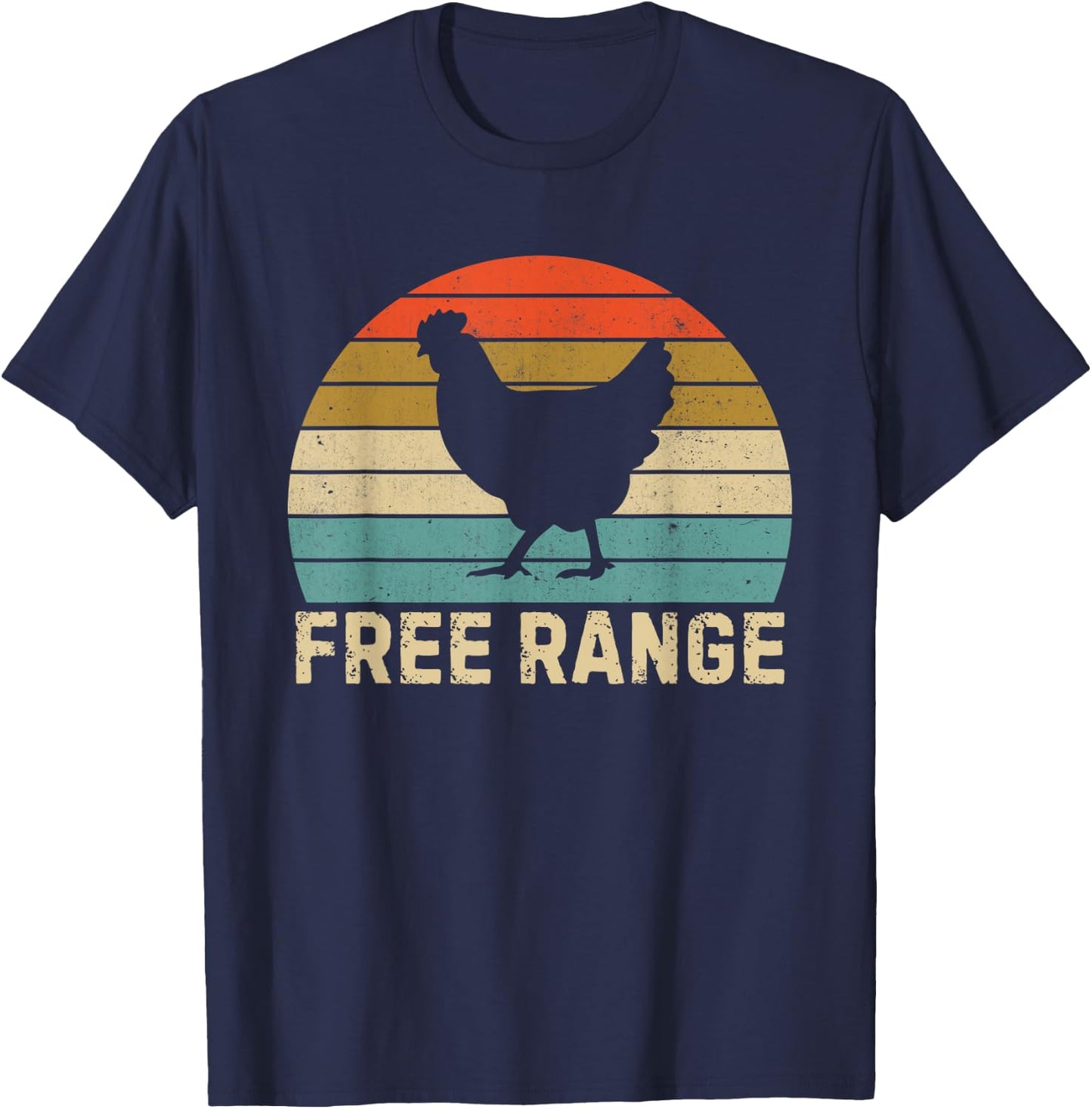 Free Range Chicken T-Shirt - T-Shirt | Navy