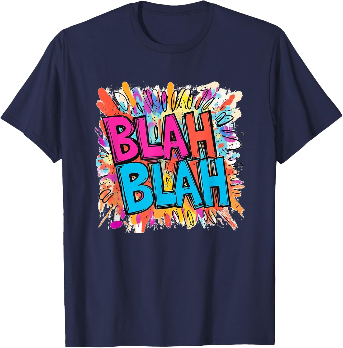 Mehrfarbiges Blah-Kostüm T-Shirt - T-Shirt | Navy