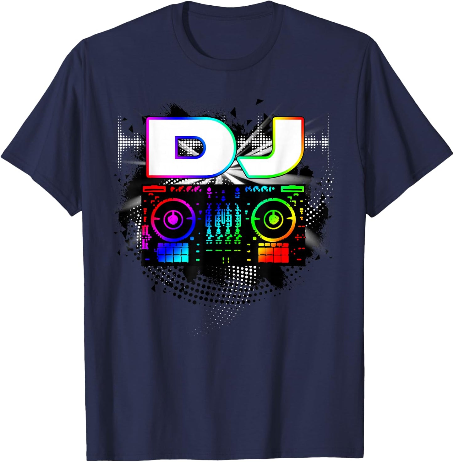 Dj Music Lover Music Player Sound Cool Funny Gift T-Shirt - T-Shirt | Navy