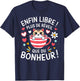 Finally Free More Wake Up Than Happiness Pensioner Gift T-Shirt - T-Shirt | Navy
