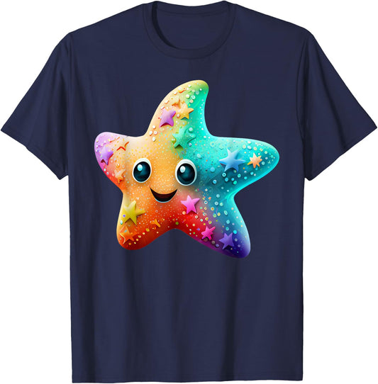 Starfish Costume Adult Women Children Starfish T-Shirt - T-Shirt | Navy