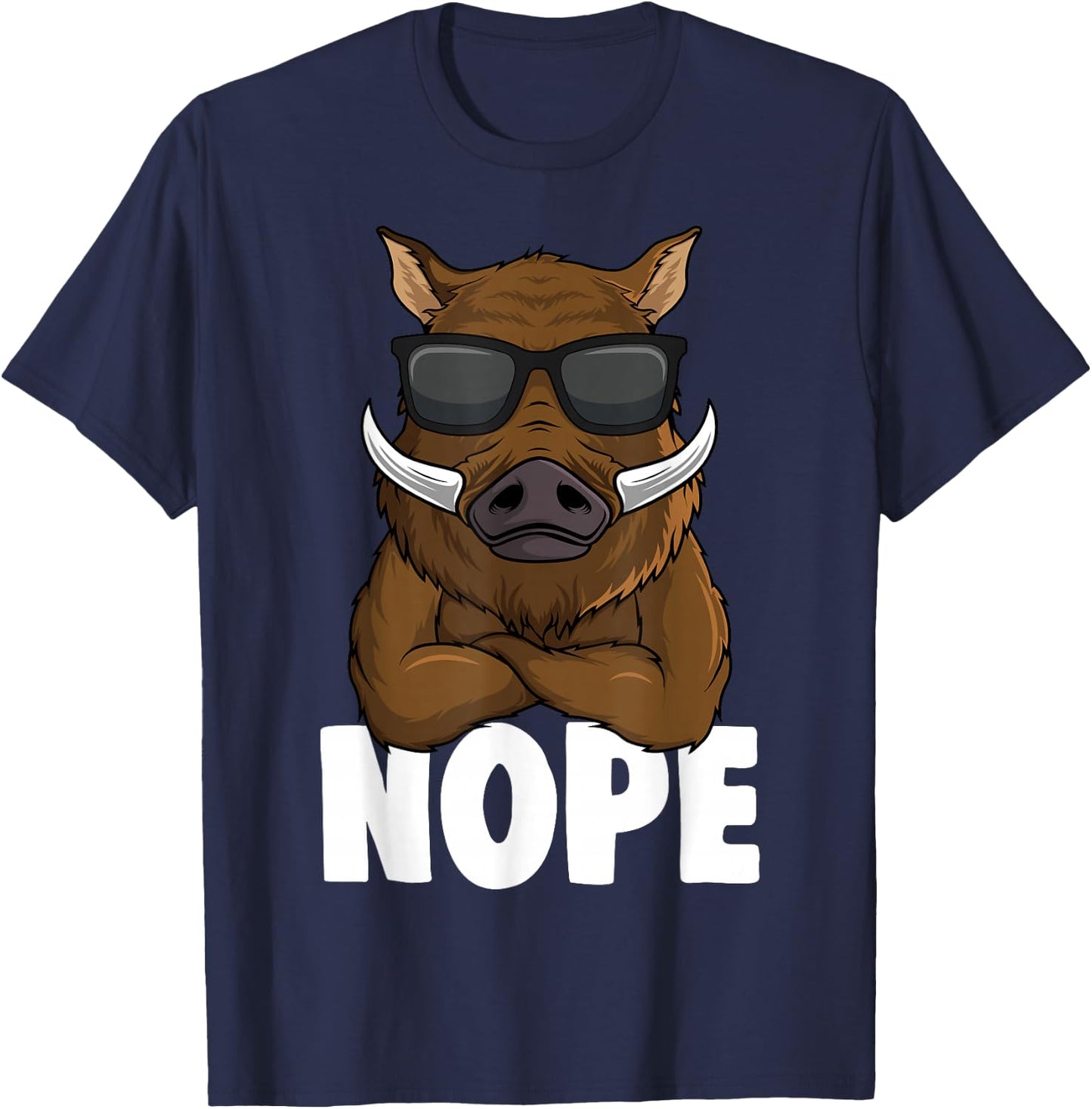Wild Boar Hunter Children's , Green T-Shirt - T-Shirt | Navy