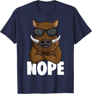 Wild Boar Hunter Children's , Green T-Shirt - T-Shirt | Navy