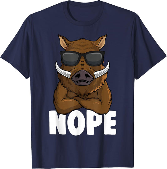 Wild Boar Hunter Children's , Green T-Shirt - T-Shirt | Navy