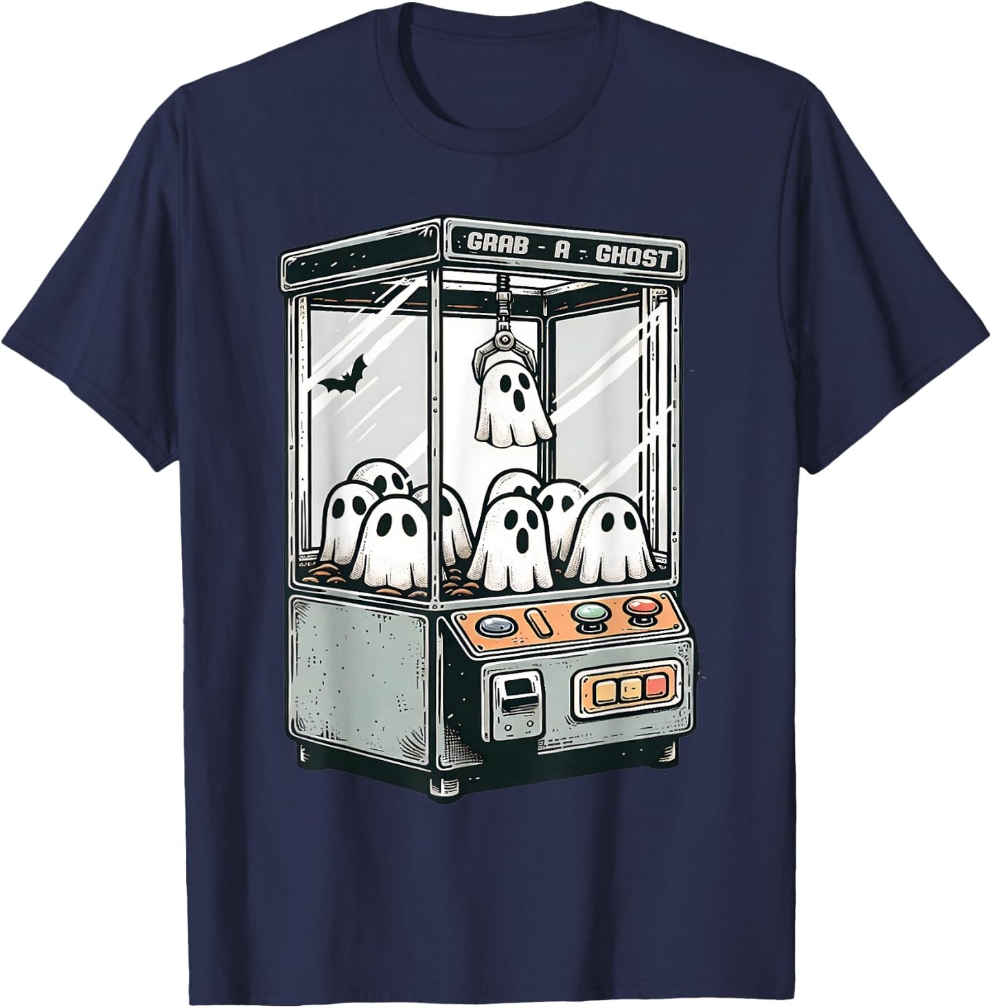 Grab A Ghost Claw Machine Arcade Funny Halloween Kid Toddler T-Shirt - T-Shirt | Navy
