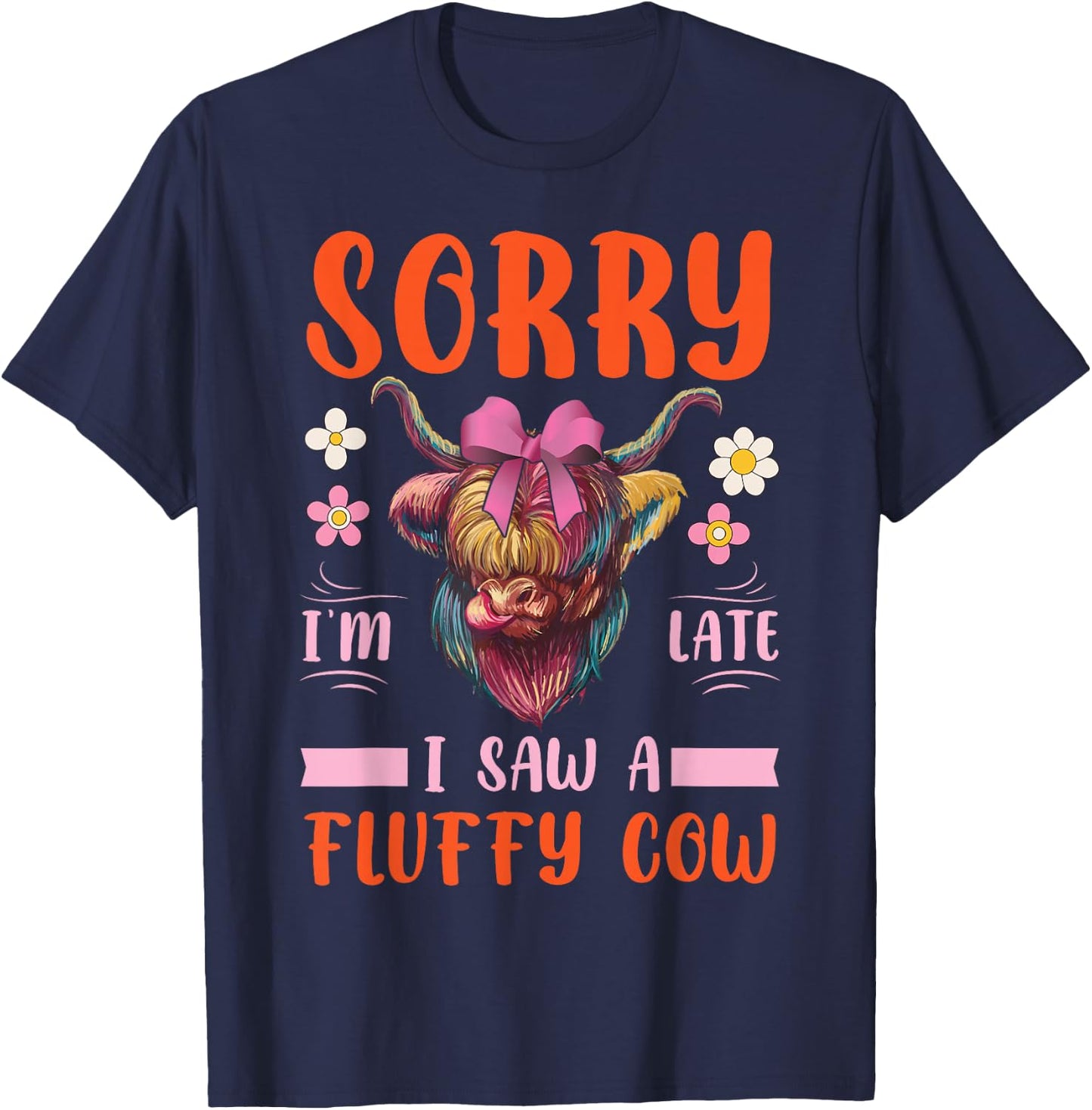 Highland Cow T-Shirt - T-Shirt | Navy