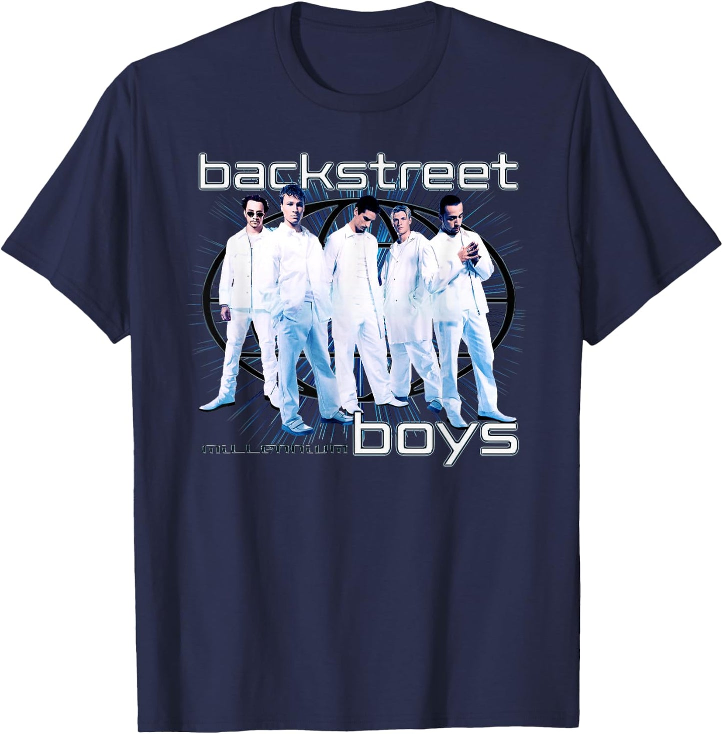 Backstreet Boys Millenium Globe T-Shirt - T-Shirt | Navy