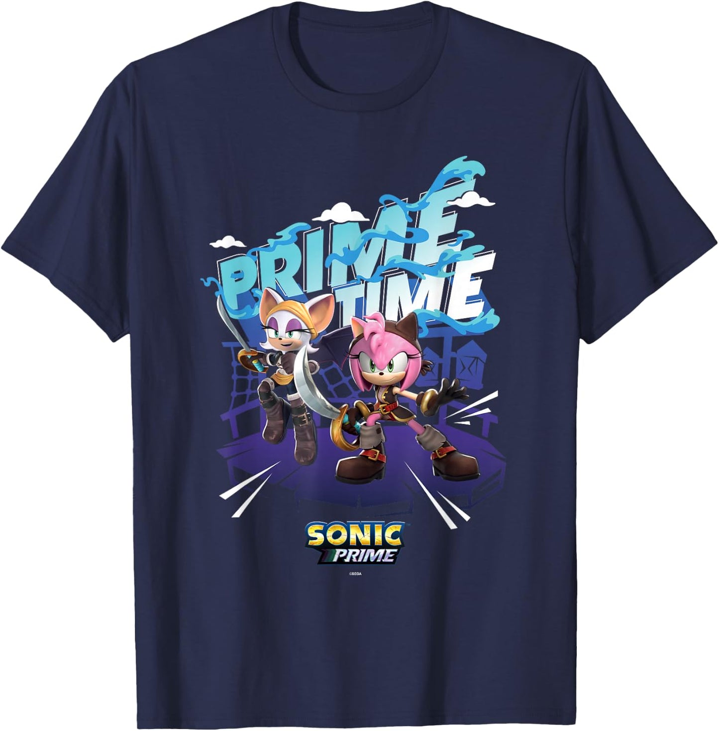Sonic the Hedgehog, Sonic Prime - Prime Time T-Shirt - T-Shirt | Navy