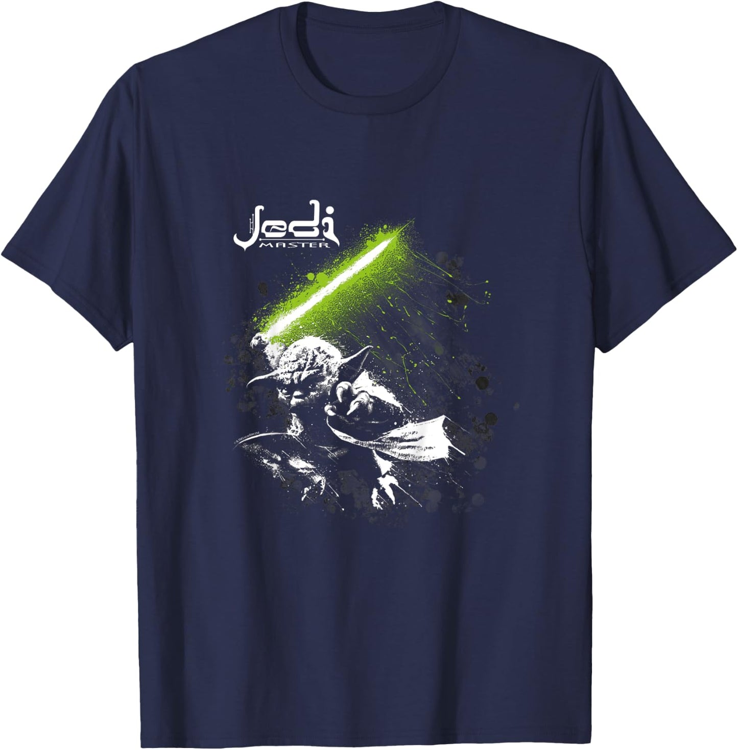 Kids Starwars Yoda Jedi Master , Black, 2 T-Shirt - T-Shirt | Navy