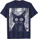 Trippy Cat | Pastel Goth Gothic Grunge Alt Punk Weirdcore , black T-Shirt - T-Shirt | Navy