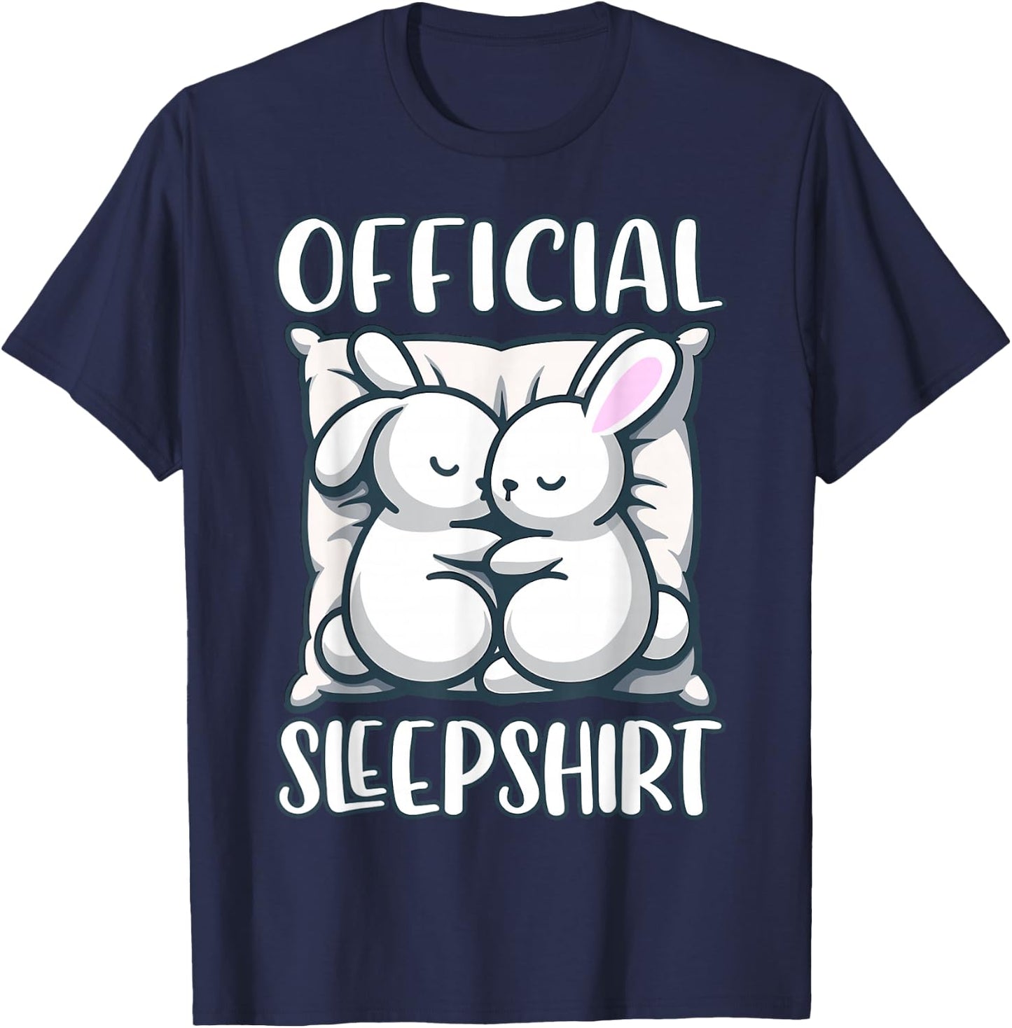 Sleep Rabbit, Official Sleepshirt, Nightshirt & Sleeping T-Shirt - T-Shirt | Navy