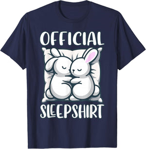 Sleep Rabbit, Official Sleepshirt, Nightshirt & Sleeping T-Shirt - T-Shirt | Navy
