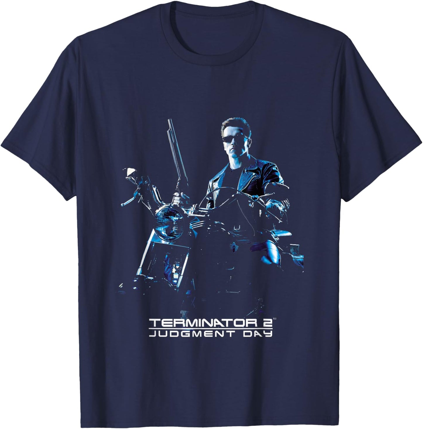 Terminator 2 Judgement Day Theatre Poster , black T-Shirt - T-Shirt | Navy
