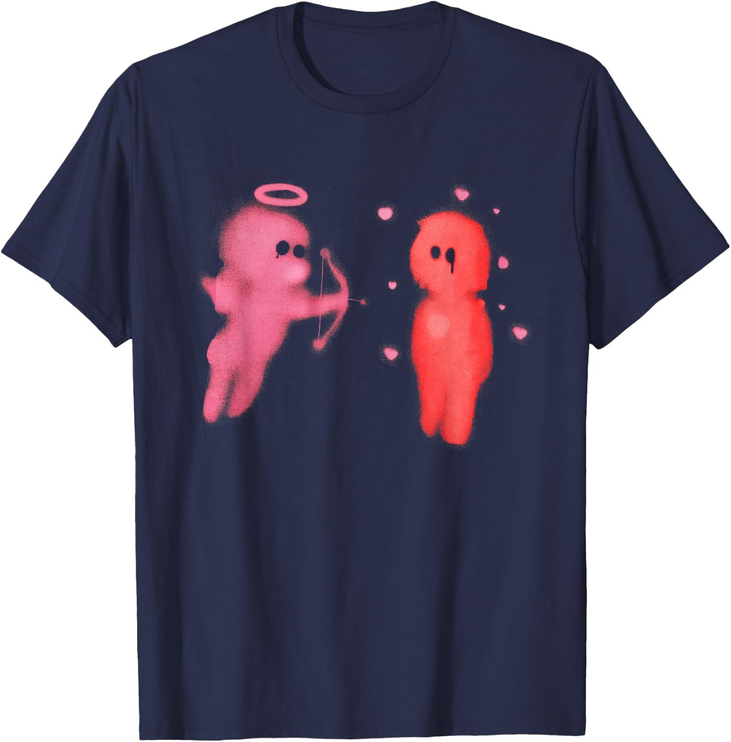 Graphic Cupid’s Love Arrow Men Women Kids T-Shirt - T-Shirt | Navy