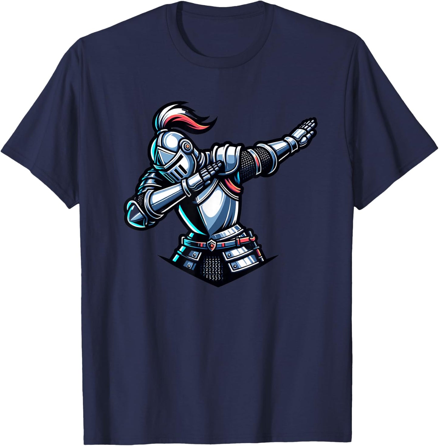 Ren Faire Dabbing Medieval Knight Funny Renaissance Faire T-Shirt - T-Shirt | Navy