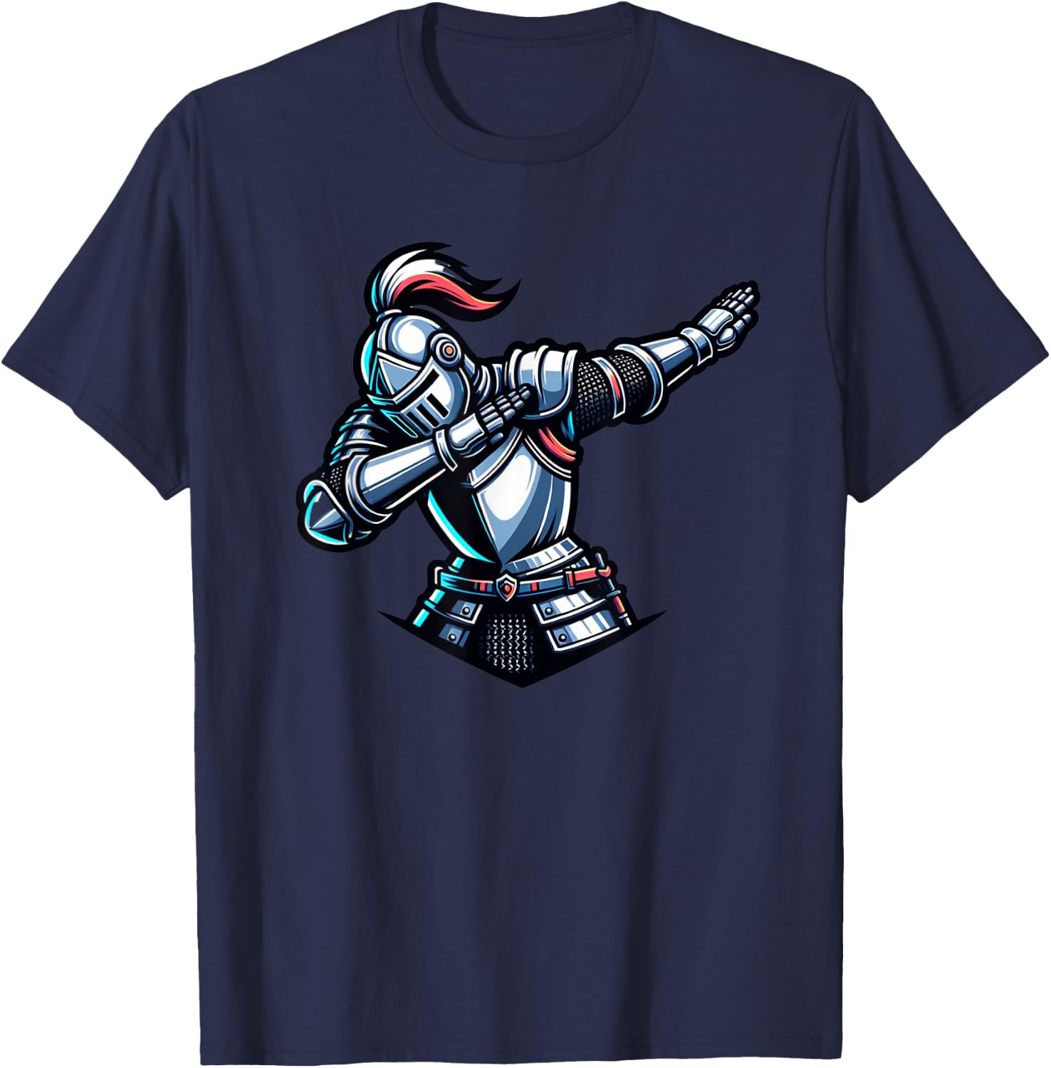 Ren Faire Dabbing Medieval Knight Funny Renaissance Faire T-Shirt - T-Shirt | Navy