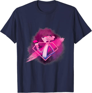 Pink Panther Diamond Paint Brush T-Shirt - T-Shirt | Navy