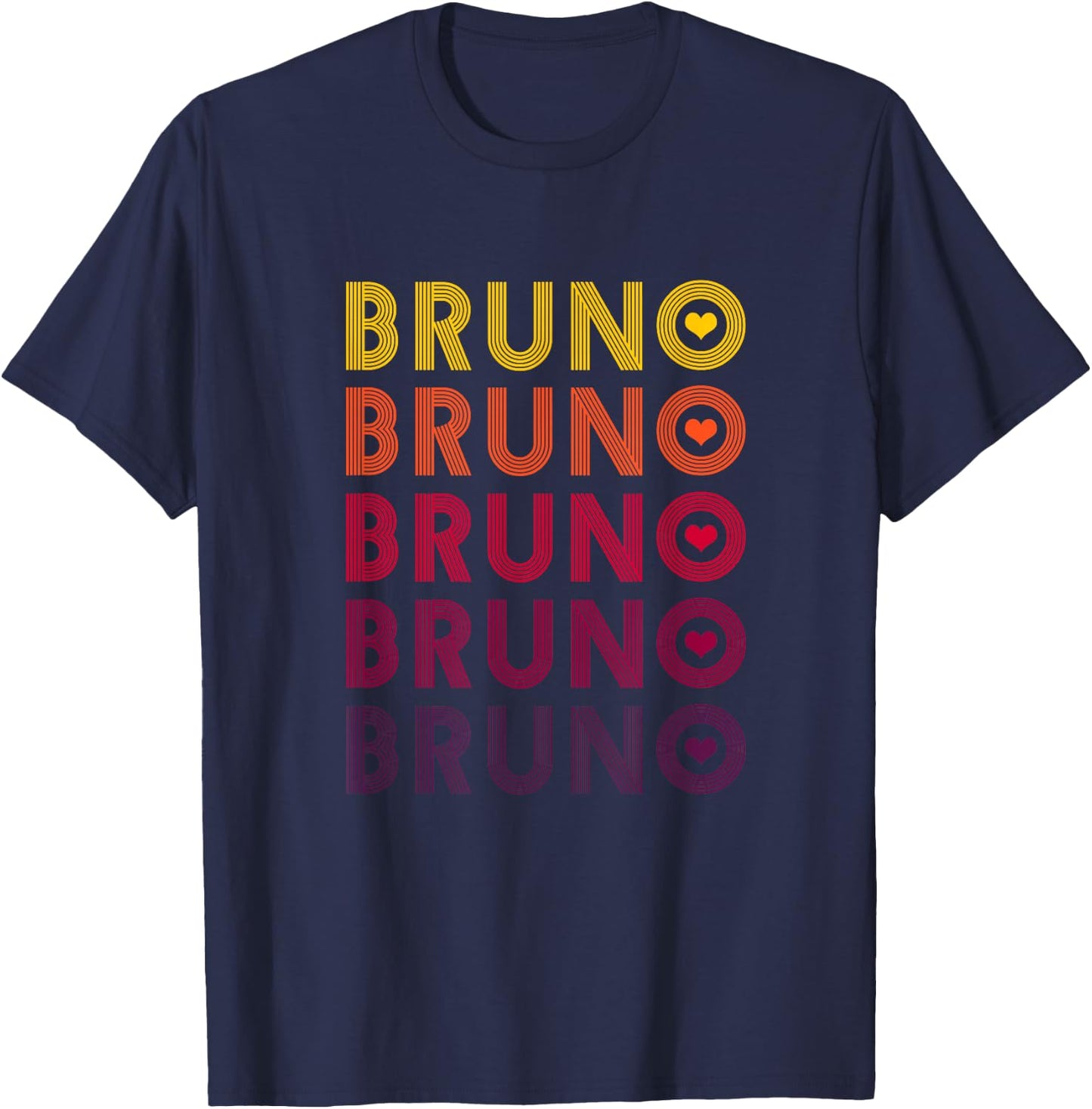 Cute Bruno Lover Heart Man Women T-Shirt - T-Shirt | Navy