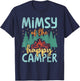 Mimsy of Happy Camper 1st Birthday Party Retro Mimsy T-Shirt - T-Shirt | Navy