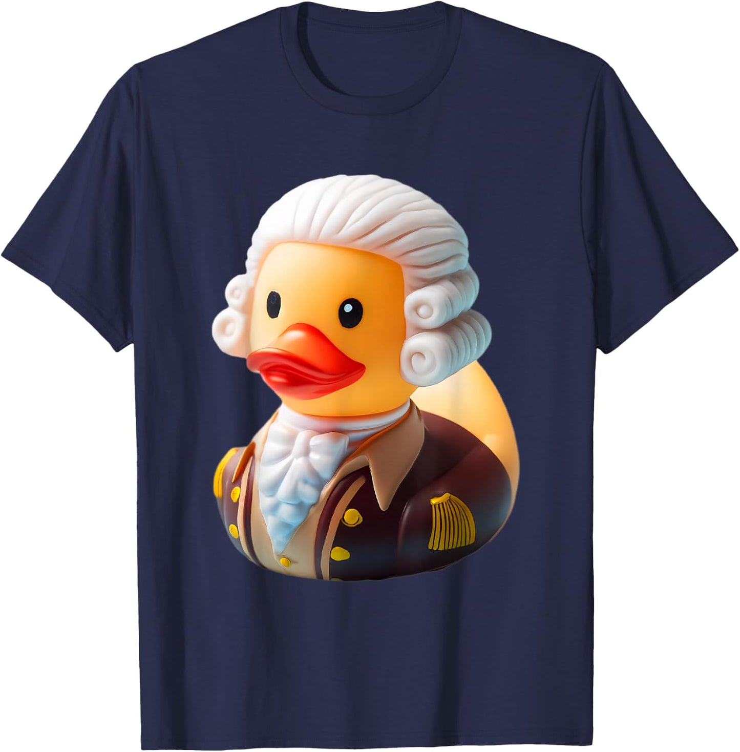 Rubber Duck Thomas Jefferson President 4th of July T-Shirt - T-Shirt | Navy