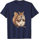 Squirrel Animal Lover Graphic T-Shirt - T-Shirt | Navy