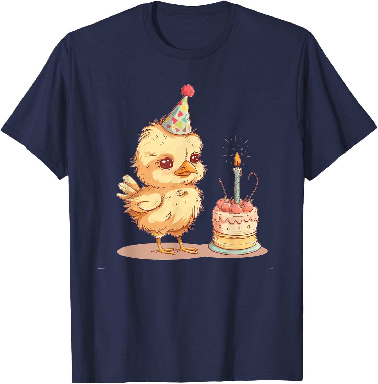 Birthday Party Hat Costume for Boys and Girls T-Shirt - T-Shirt | Navy